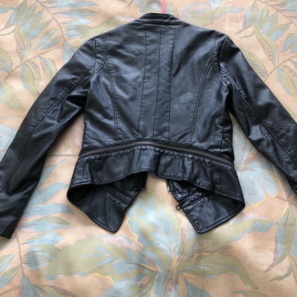New Guess Vegan Leather Jacket - Picture 4 of 7